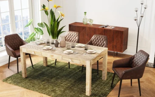 KARE Design Sedia Con Braccioli Harry Marrone - KARE> Sedie