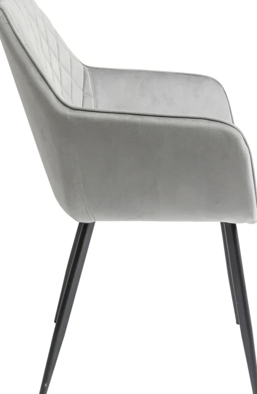 KARE Design Sedia con braccioli Kayla grigio - KARE> Sedie
