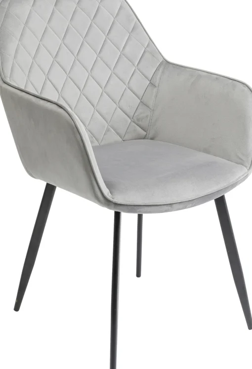 KARE Design Sedia con braccioli Kayla grigio - KARE> Sedie