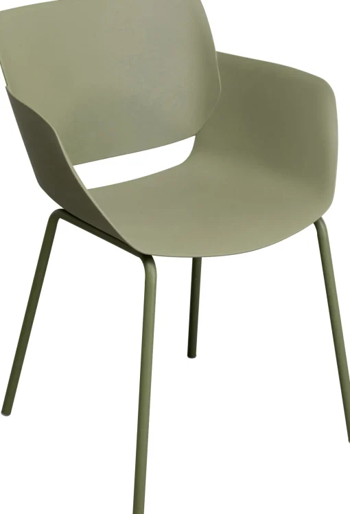 KARE Design Sedia con braccioli Madeira verde - KARE> Sedie