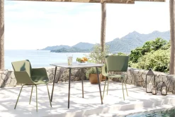 KARE Design Sedia con braccioli Madeira verde - KARE></noscript> Sedie
