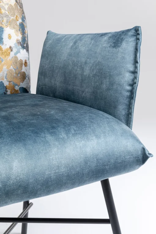 KARE Design Sedia con braccioli Nothing Hill blu - KARE> Sedie