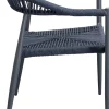 KARE Design Sedia con braccioli Palma blu petrolio - KARE> Sedie