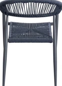 KARE Design Sedia con braccioli Palma blu petrolio - KARE></noscript> Sedie