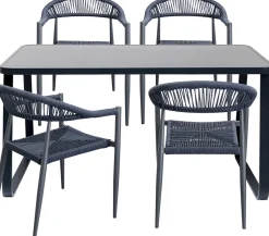 KARE Design Sedia con braccioli Palma blu petrolio - KARE></noscript> Sedie