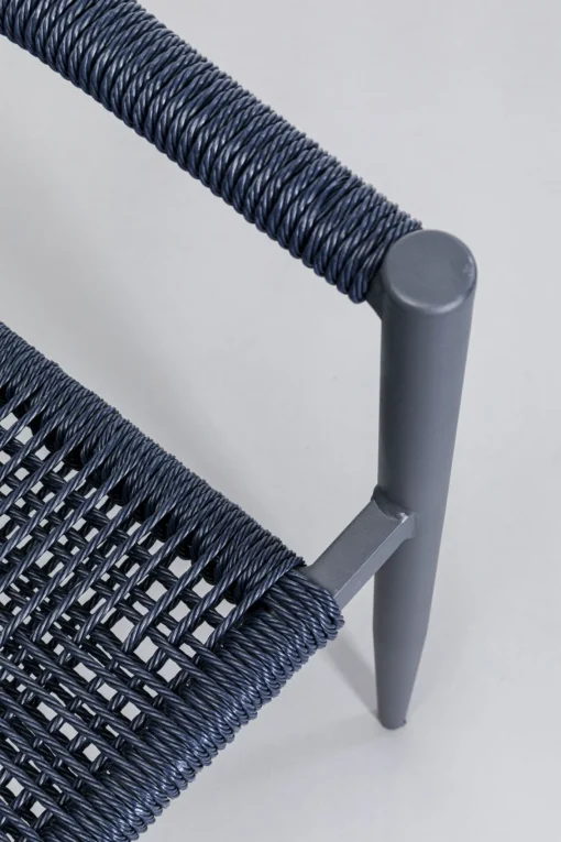 KARE Design Sedia con braccioli Palma blu petrolio - KARE> Sedie