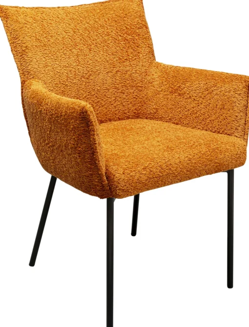 KARE Design Sedia con braccioli Selma arancione - KARE> Sedie