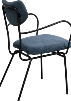 KARE Design Sedia con braccioli Viola blu - KARE> Sedie