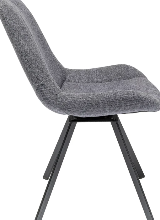 KARE Design Sedia girevole Baron grigio - KARE> Sedie