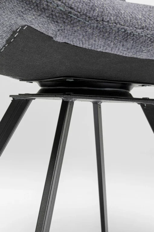 KARE Design Sedia girevole Baron grigio - KARE> Sedie