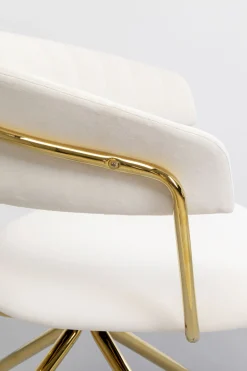 KARE Design Sedia girevole Belle velluto creme - KARE></noscript> Sedie