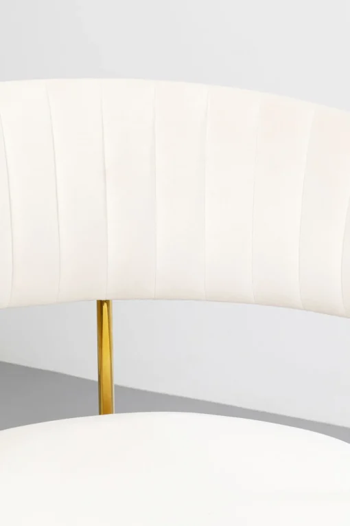 KARE Design Sedia girevole Belle velluto creme - KARE> Sedie