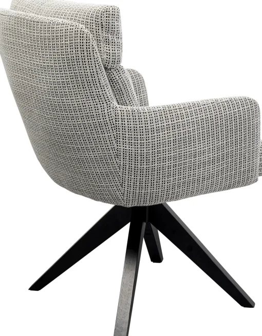KARE Design Sedia girevole Bosse Nero - KARE> Sedie