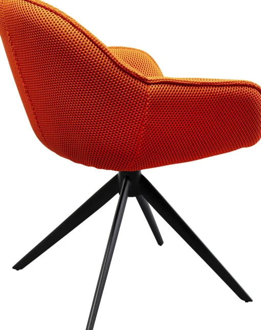 KARE Design Sedia girevole Carlito Mesh arancione - KARE> Sedie