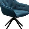 KARE Design Sedia girevole Carlito Mesh petrolio - KARE> Sedie