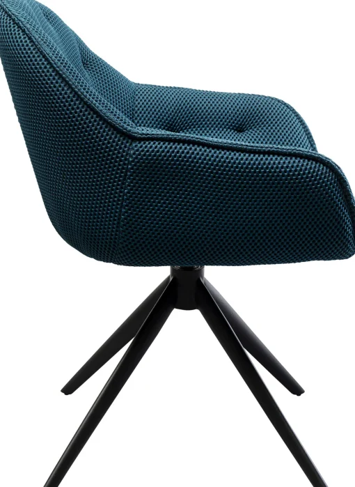 KARE Design Sedia girevole Carlito Mesh petrolio - KARE> Sedie