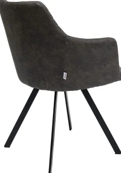 KARE Design Sedia girevole Coco antracite - KARE> Sedie