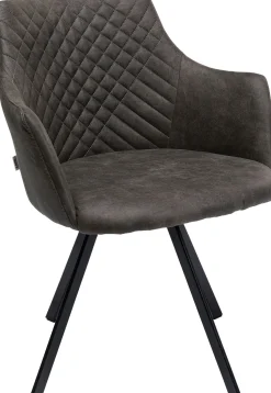 KARE Design Sedia girevole Coco antracite - KARE> Sedie