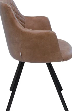 KARE Design Sedia girevole Coco marrone - KARE> Sedie