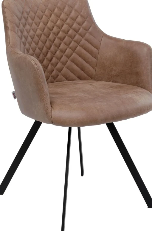 KARE Design Sedia girevole Coco marrone - KARE> Sedie