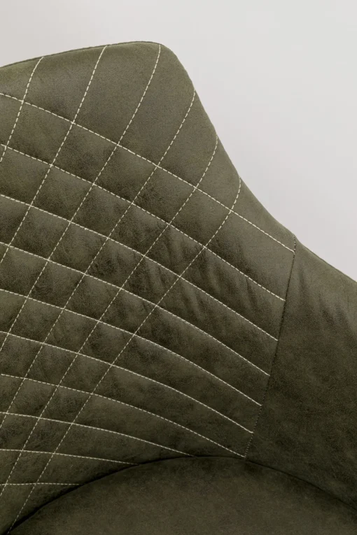 KARE Design Sedia girevole Coco Wood Verde - KARE> Sedie