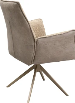 KARE Design Sedia girevole con braccioli Liverpool Greige - KARE></noscript> Sedie