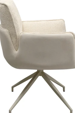KARE Design Sedia girevole con braccioli Hilla bianco - KARE></noscript> Sedie