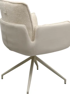 KARE Design Sedia girevole con braccioli Hilla bianco - KARE></noscript> Sedie