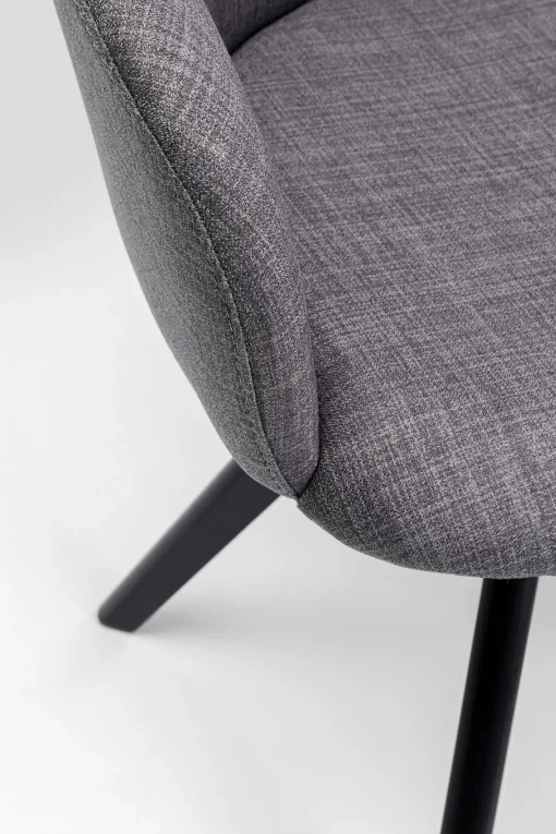 KARE Design Sedia girevole Madame grigio - KARE> Sedie