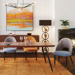 KARE Design Sedia Hudson Blu - KARE> Sedie