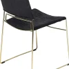 KARE Design Sedia Hugo Nero/Oro - KARE> Sedie
