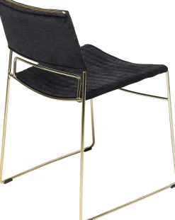 KARE Design Sedia Hugo Nero/Oro - KARE> Sedie