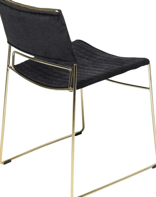 KARE Design Sedia Hugo Nero/Oro - KARE> Sedie