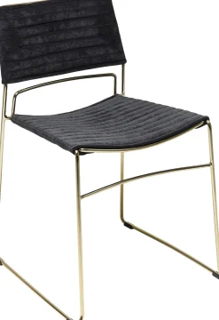 KARE Design Sedia Hugo Nero/Oro - KARE></noscript> Sedie