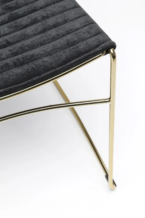 KARE Design Sedia Hugo Nero/Oro - KARE> Sedie