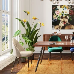 KARE Design Sedia Iris in velluto grigia (2/set) - KARE> Sedie