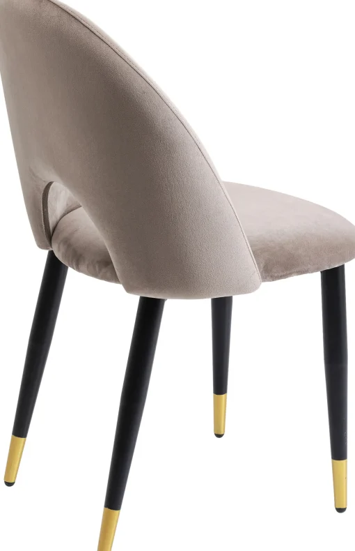 KARE Design Sedia Iris in velluto grigia (2/set) - KARE> Sedie