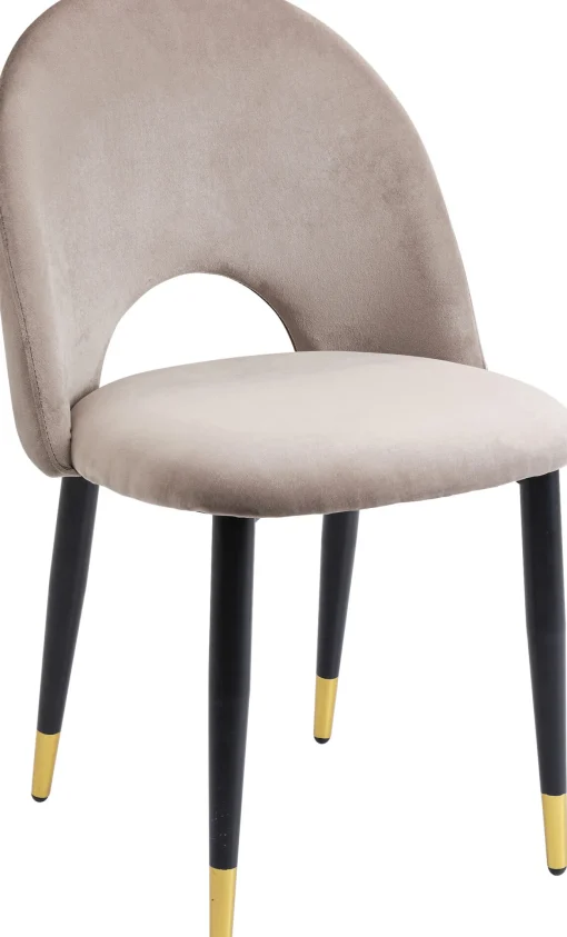 KARE Design Sedia Iris in velluto grigia (2/set) - KARE> Sedie