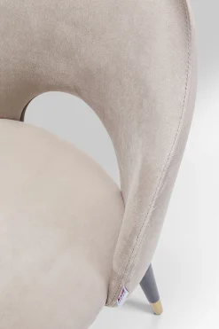 KARE Design Sedia Iris Velluto Beige - KARE></noscript> Sedie