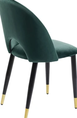 KARE Design Sedia Iris Velluto Verde - KARE> Sedie
