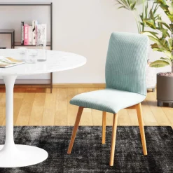 KARE Design Sedia Lara Cord blu - KARE> Sedie
