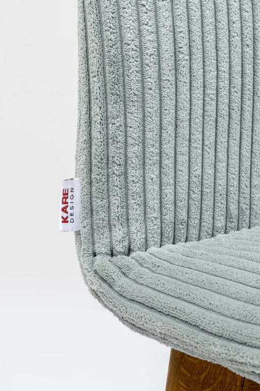 KARE Design Sedia Lara Cord blu - KARE> Sedie