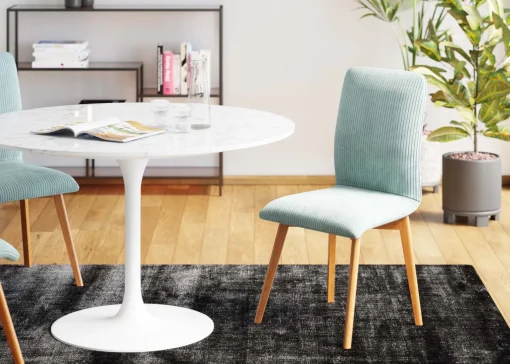 KARE Design Sedia Lara Cord blu - KARE> Sedie