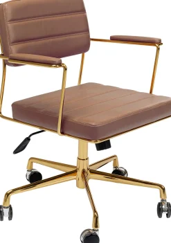 KARE Design Sedia ufficio girevole Dottore marrone - KARE> Sedie
