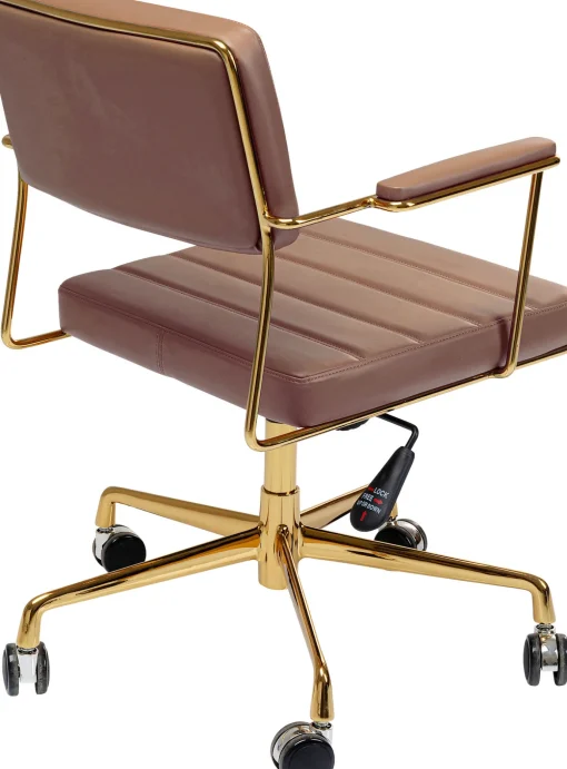 KARE Design Sedia ufficio girevole Dottore marrone - KARE> Sedie