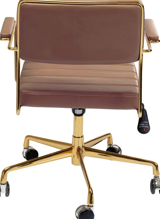 KARE Design Sedia ufficio girevole Dottore marrone - KARE> Sedie