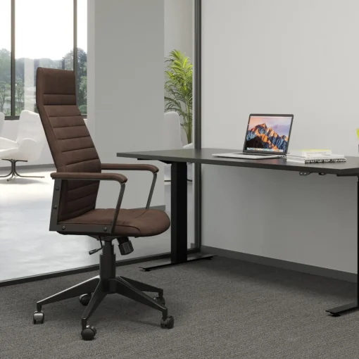 KARE Design Sedia Ufficio Girevole Labora Alto Marrone - KARE> Sedie