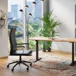 KARE Design SEDIA UFFICIO GIREVOLE LABORA ALTO NERO - KARE> Sedie
