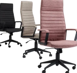 KARE Design SEDIA UFFICIO GIREVOLE LABORA ALTO NERO - KARE> Sedie