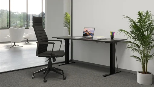 KARE Design SEDIA UFFICIO GIREVOLE LABORA ALTO NERO - KARE> Sedie
